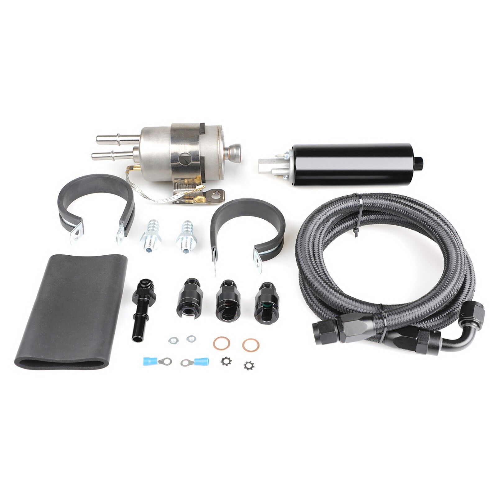 255LPH Inline LS Swap High Pressure EFI Fuel Pump w/Install Kit GSL392