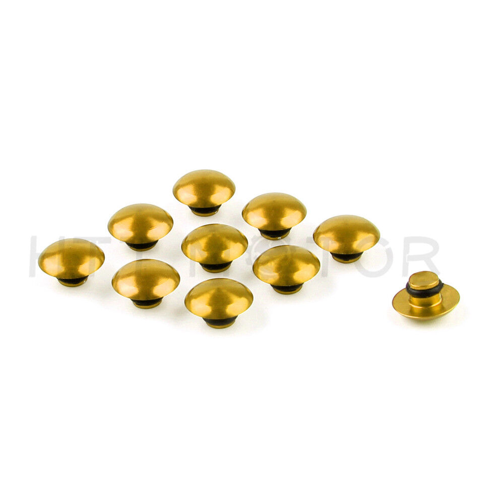 Round bolt cap screw cover Gold for 8mm allen bolts (M6 allen key) USA STOCK