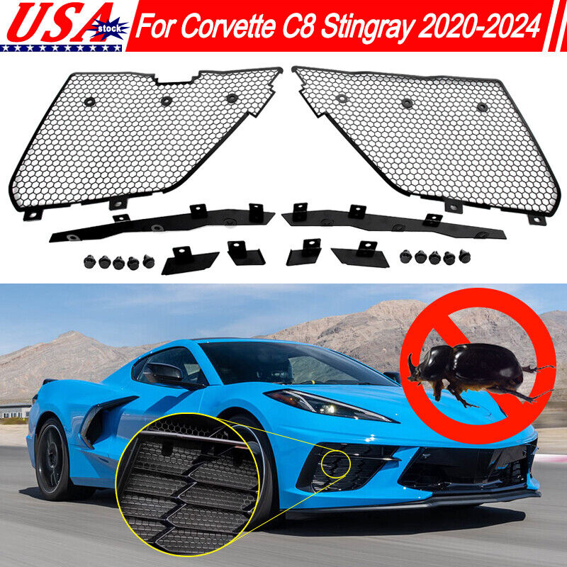 19433251 For Chevy Corvette C8 Stingray 2020-24 Front Grille Protective Screens