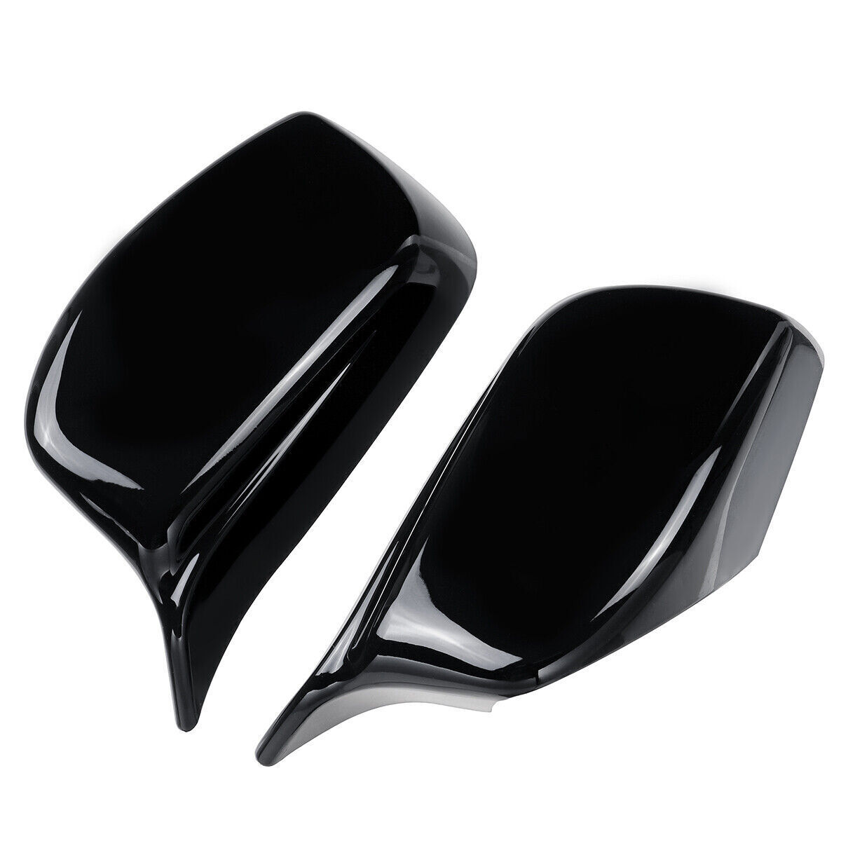 For 2003-08 BMW E60 E61 E63 E64 Glossy Black Rear View Mirror Cover Caps M Style