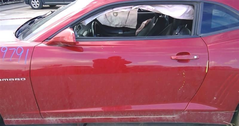 Driver Left Front Door Coupe G7P Red Panel Glass 2010 11 12 13-15 Chevy Camaro