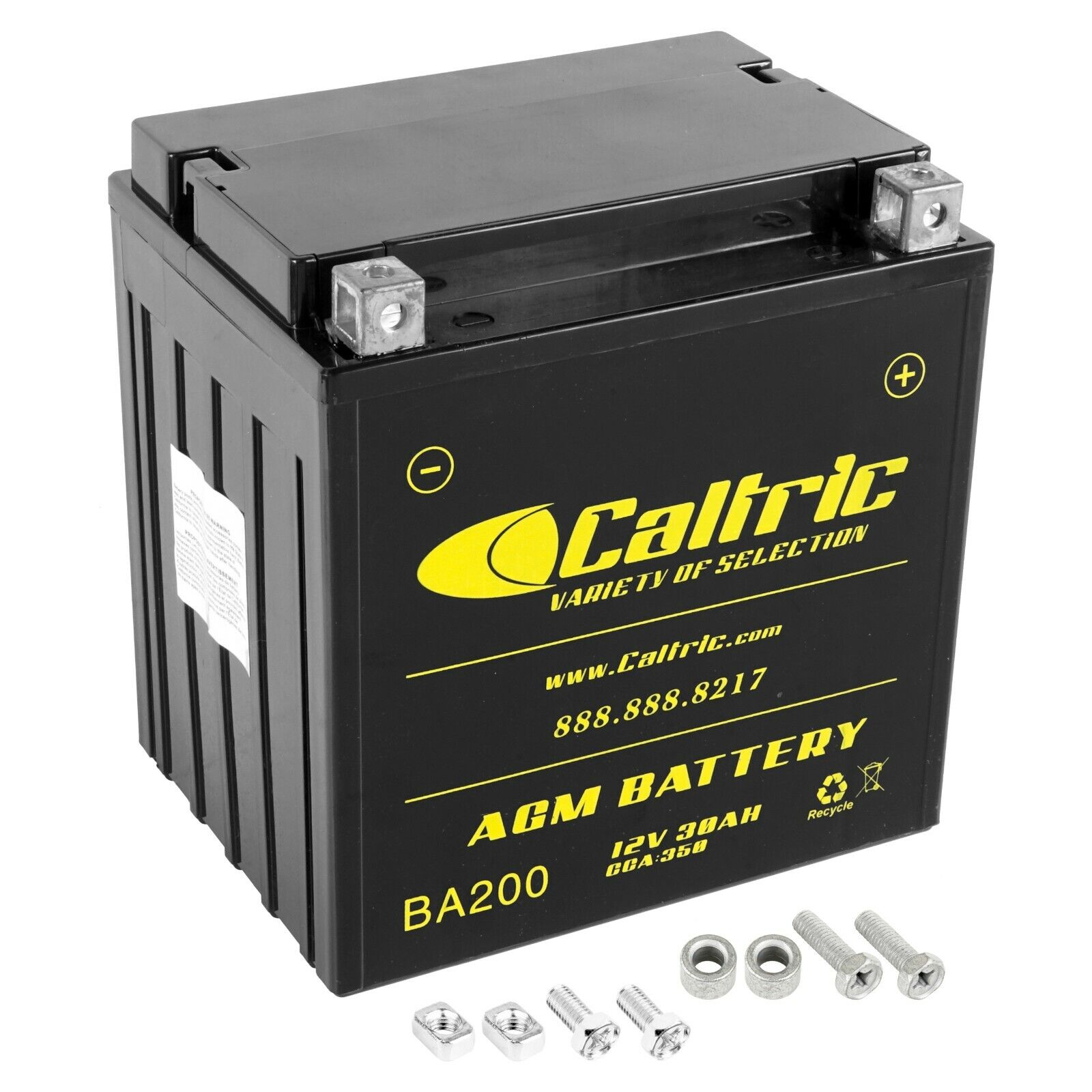 Caltric AGM Battery for Polaris RZR 800 EFI 2008 2009 2010 2011 2012 2013 2014