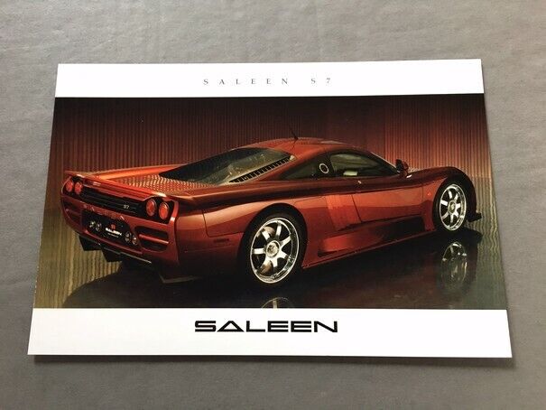 2006 2007 Saleen S7 1-page Original Car Brochure Spec Card