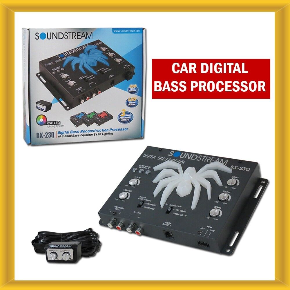 New Soundstream BX-23Q Car Audio Digital Bass Processor