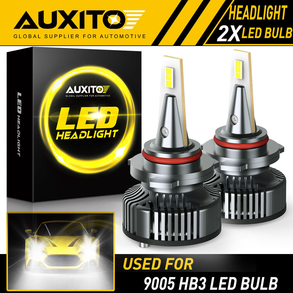 2X AUXITO 9005 HB3 LED Headlight Bulb HIGH BEAM Super Bright 16000LM CANBUS EOA