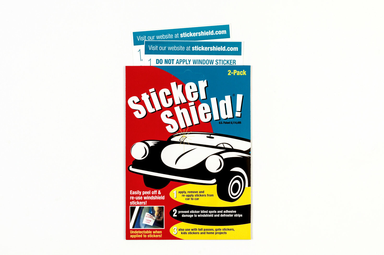 Sticker Shield - Windshield Sticker Applicator For Application, Removal & Re-app