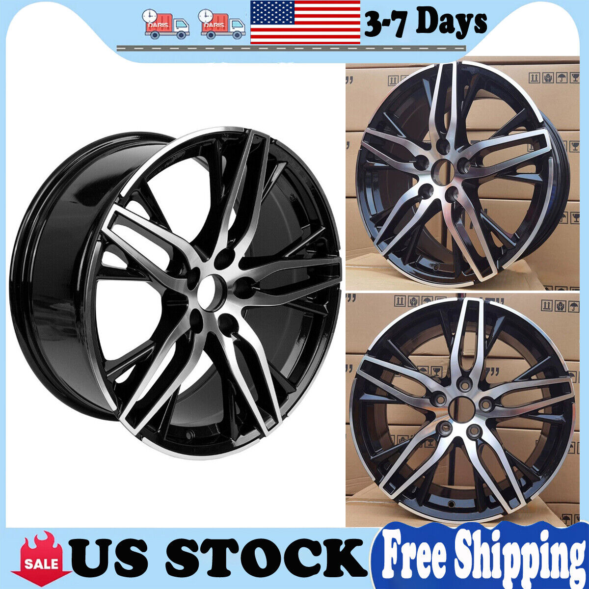 19'' New 19 x 8inch Replacement Wheel for Honda Accord Sport 2016 2017 Rim 64083