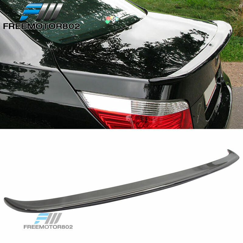 For 04-10 BMW 5 Series E60 4DR AC Painted #668 Jet Black Trunk Spoiler Wing ABS