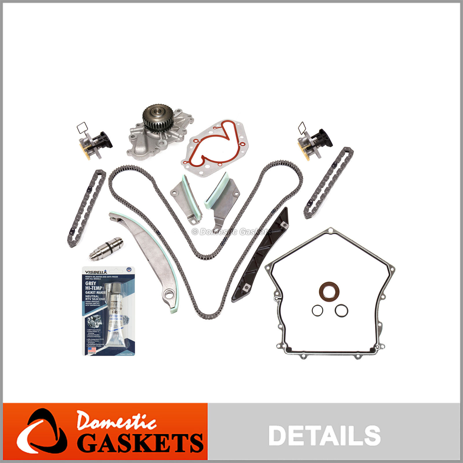 09-10 Dodge Charger Chrysler 300 2.7 Timing Chain Water Pump Kit+Tensioner+Cover