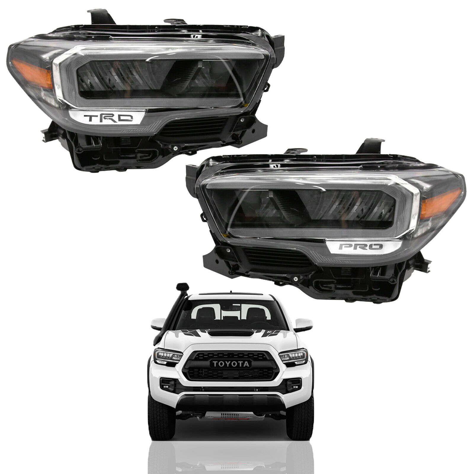 For 2020 2023 Toyota Tacoma SE TRD PRO Headlight Assembly LED DRL Left Right 2pc