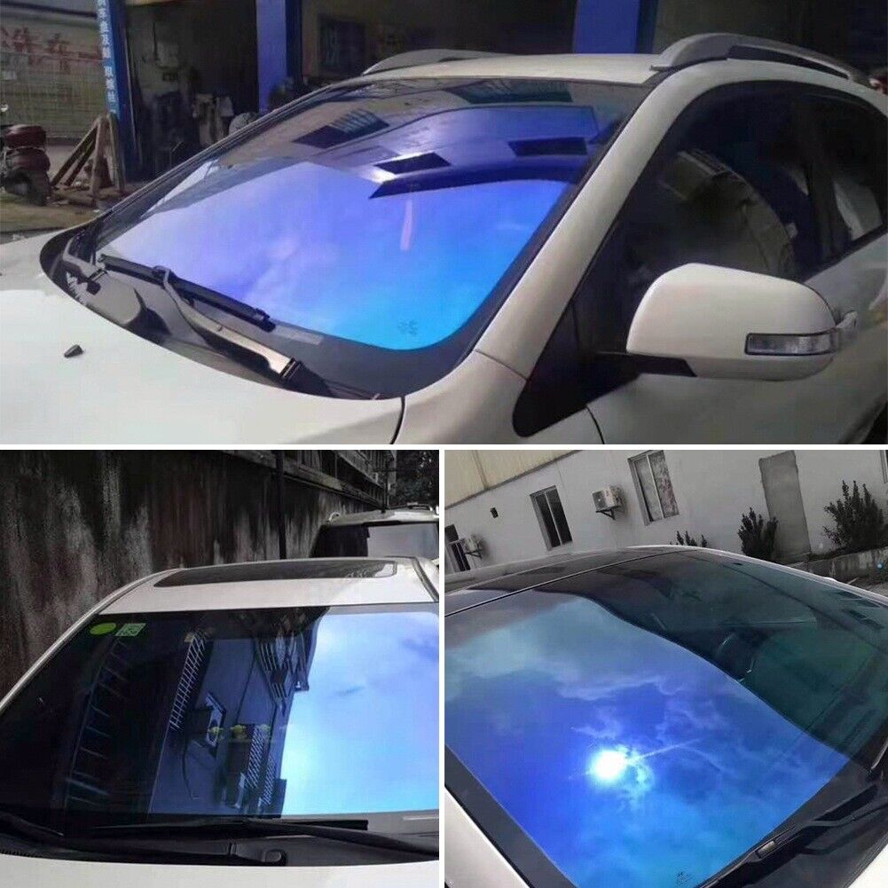 Blue 67% VLT 1M*3M Car Window Foils Solar Protection Heat Control Film
