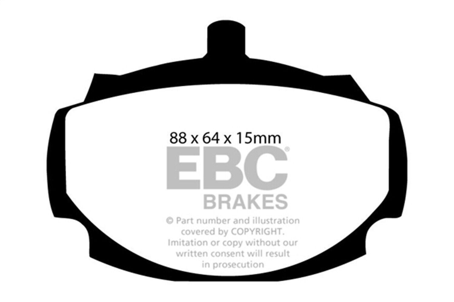 EBC Brakes DP2107 Greenstuff 2000 Series Sport Brake Pads Fits 62-80 MGB