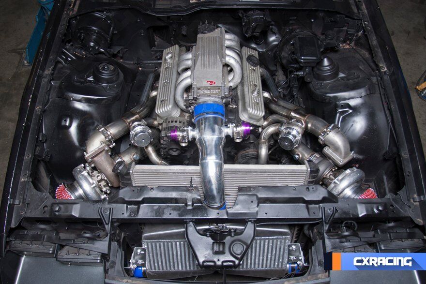 CX Twin Turbo Intercooler Piping BOV Kit for SBC Engine 82-92 Camaro Small Block