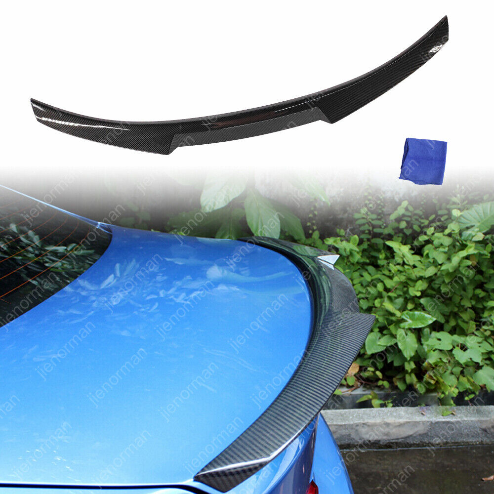 For BMW 328i spoiler Carbon Fiber Look M4 Style Rear Trunk 3 Series M3 F80 F30
