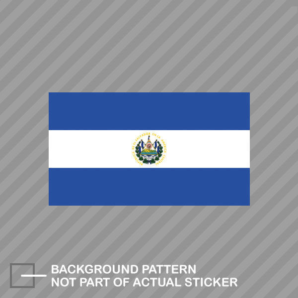 Salvadoran Flag Sticker Decal Vinyl El Salvador SLV SV