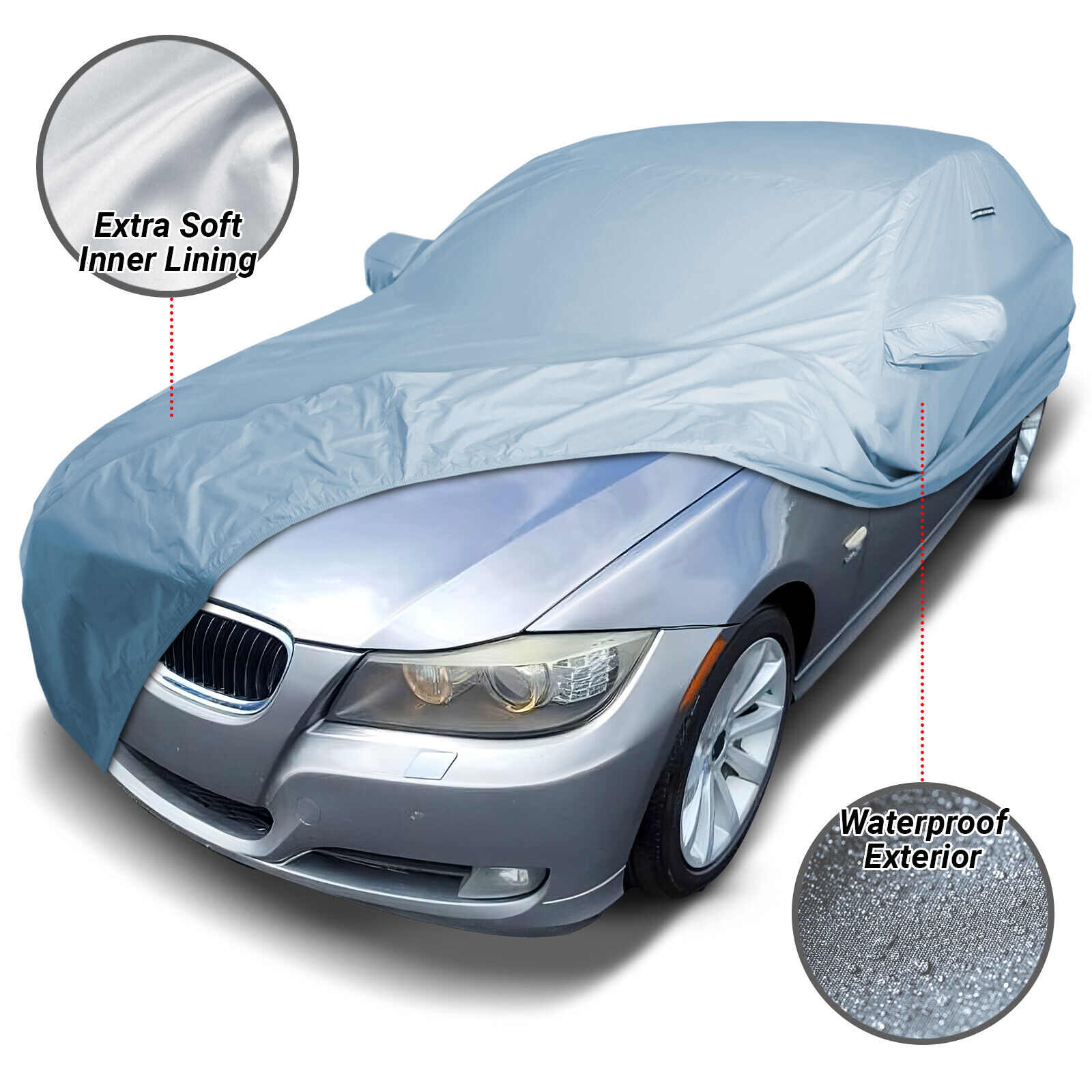 100% Waterproof / All Weather [BMW 3-SERIES] Warranty Premium Custom Car Cover