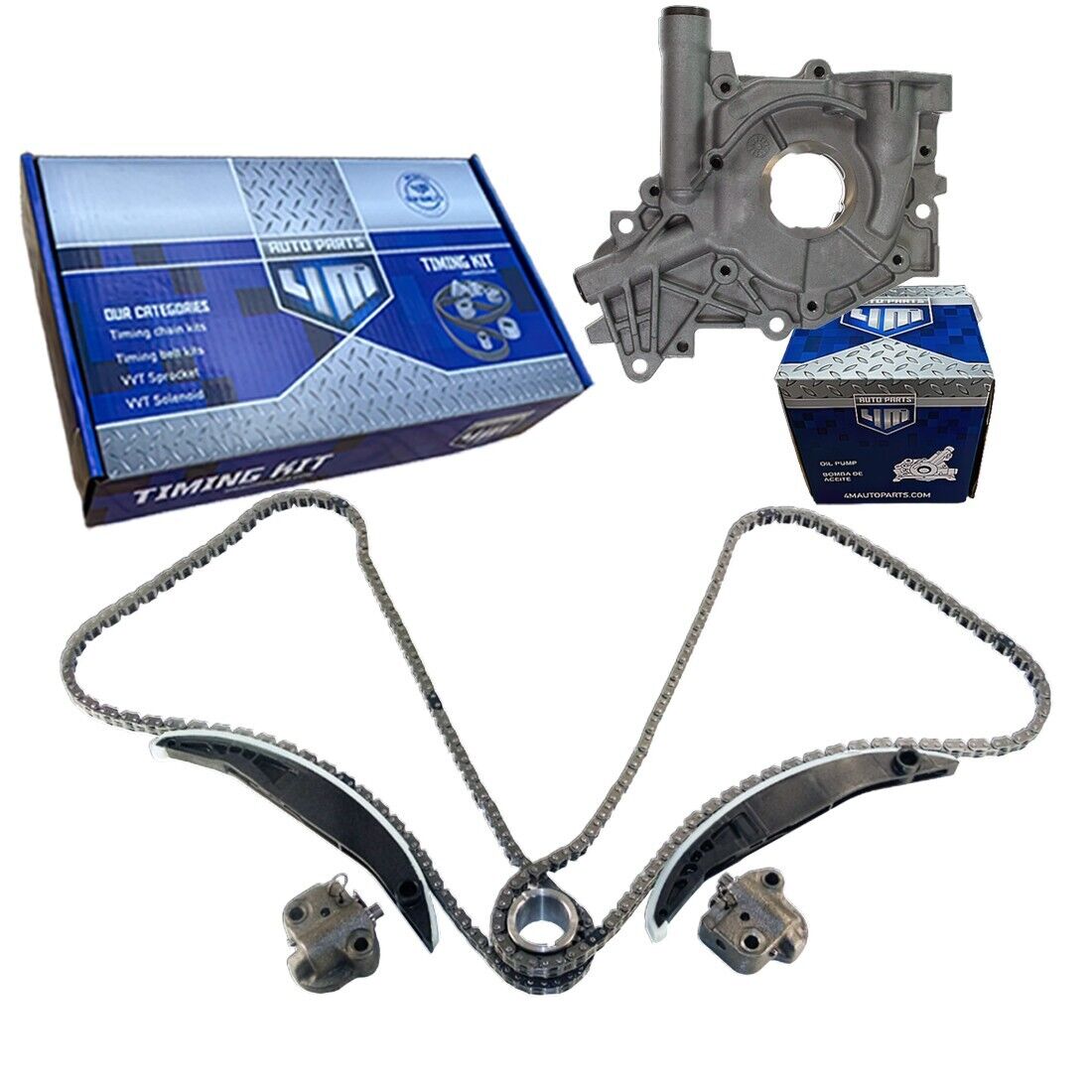 Timing Chain Kit & Oil Pump, Fits Ford Fusion, Mazda 6, Lincoln Zephyr; 3.0L