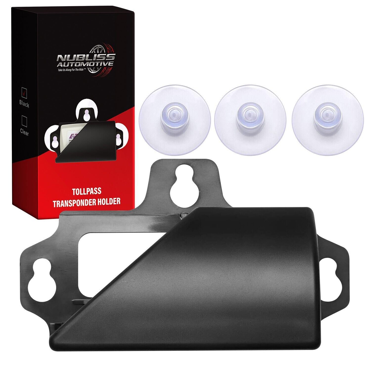 Durable Toll EZ Pass Holder with Suction Cups Holds Well to Your Windshield