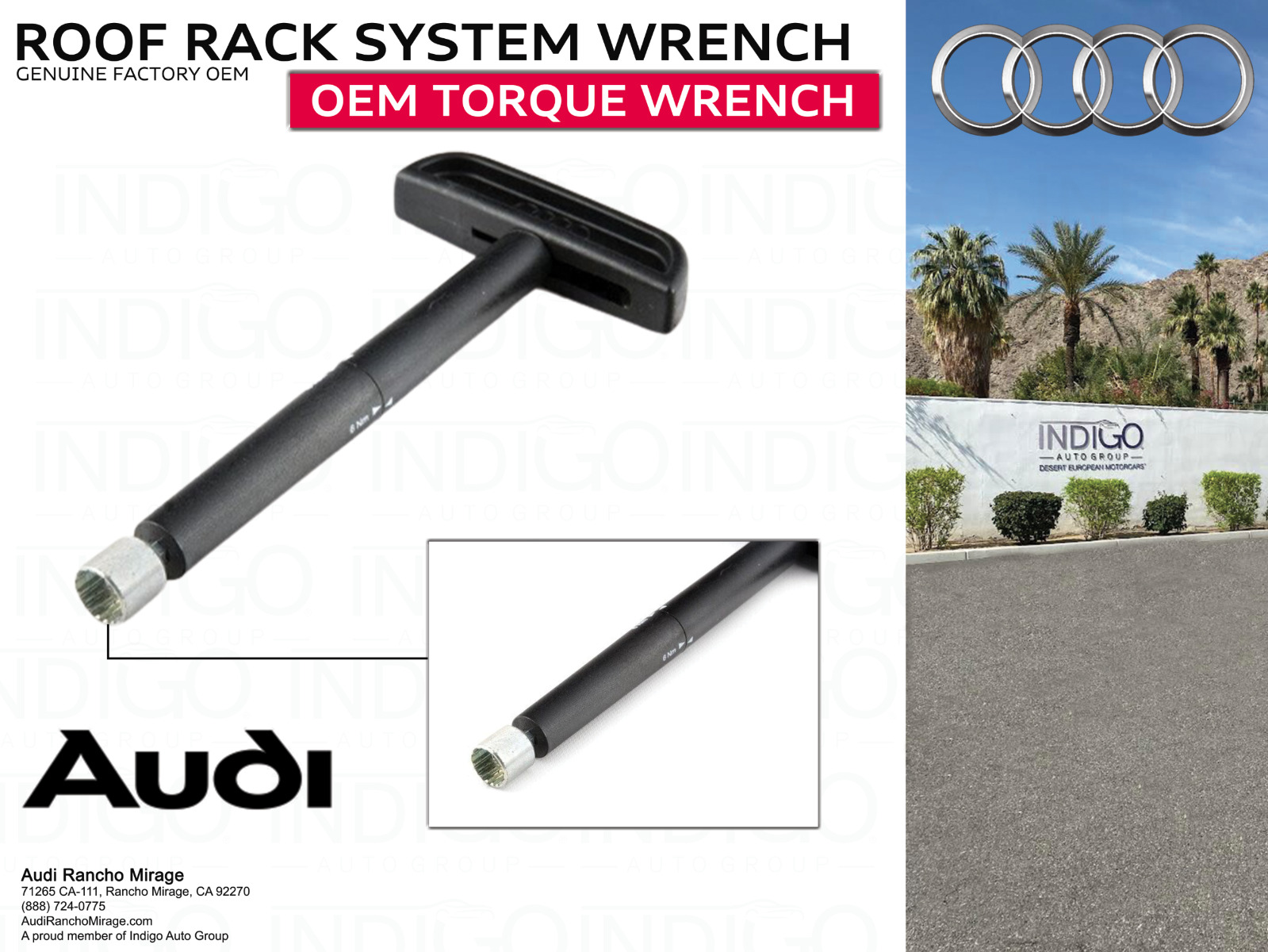 New Genuine Audi Roof Rack System Wrench Tool OEM (SEND ROOF RACK CODE)