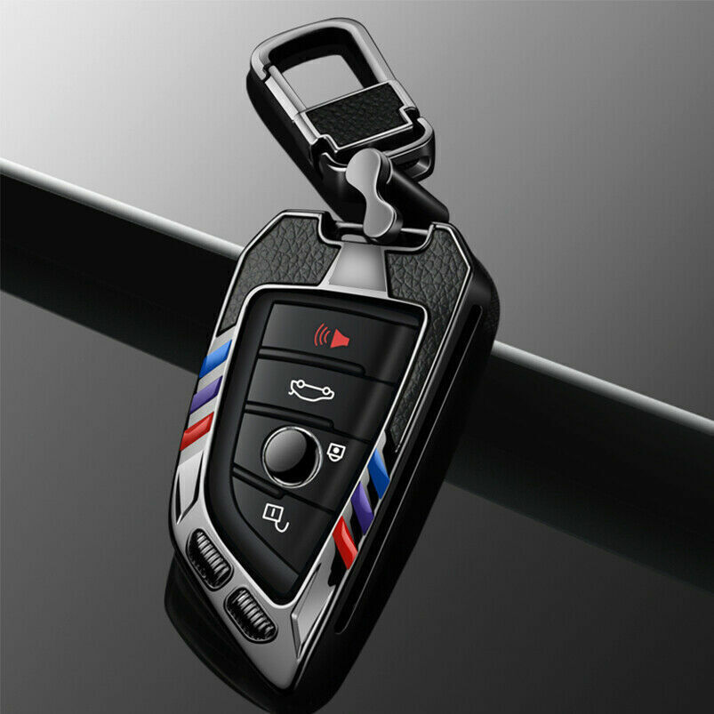 Sport Style Metal Car Key Fob Case Cover For BMW 2 5 6 7 Series X1 X3 X5 X6 F15