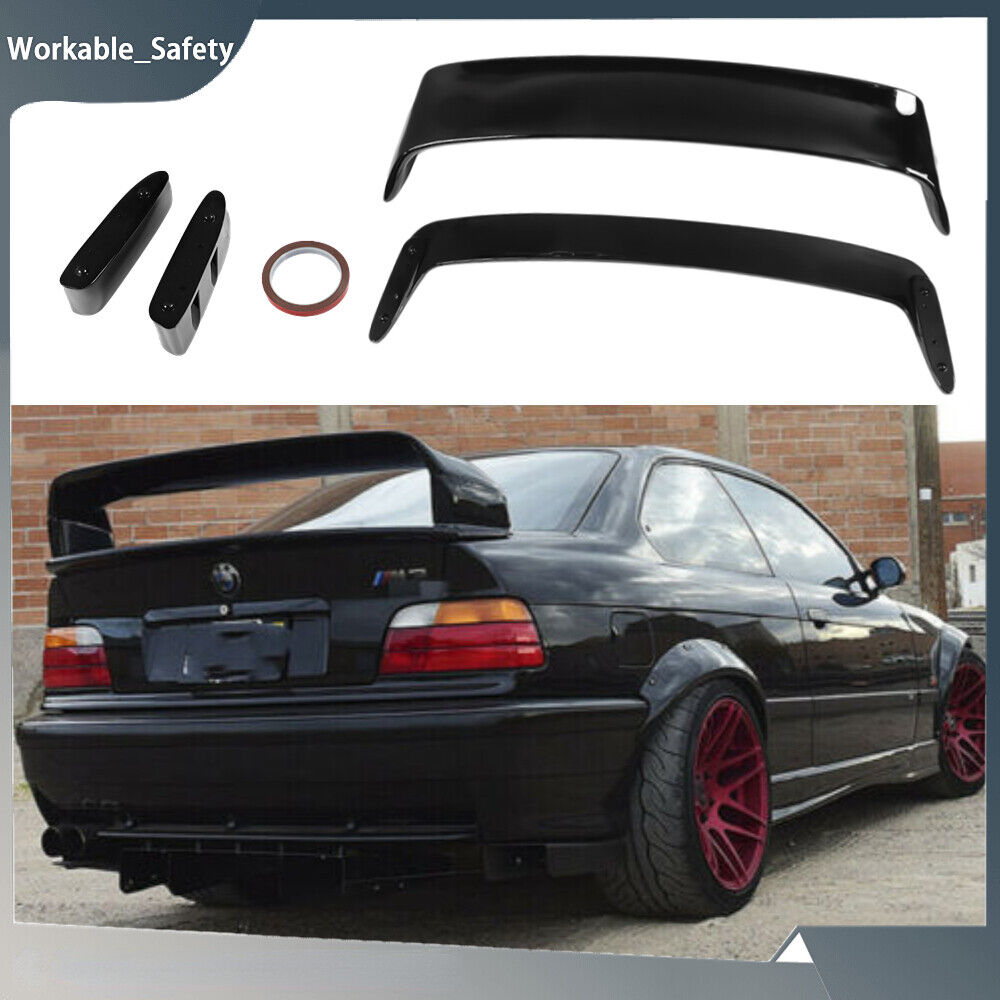 Rear Trunk Spoiler Wing For 1992-1998 BMW 3 Series E36 M3 HIGH Style Gloss Black