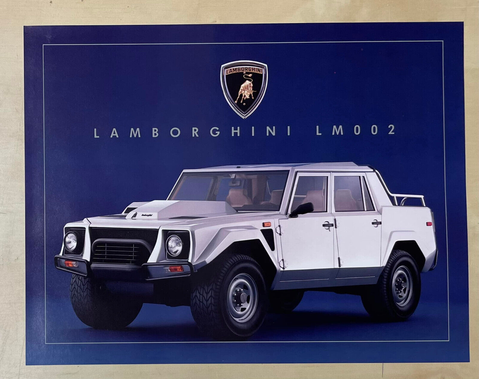 Lamborghini LM002 LM Original Car 1-page Brochure Sheet