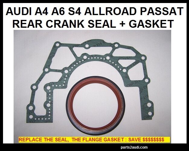REAR CRANK FLANGE SEAL GASKET AUDI V6 CRANKSHAFT FLANGE SEAL V6 2.7 2.8 AUDI VW 