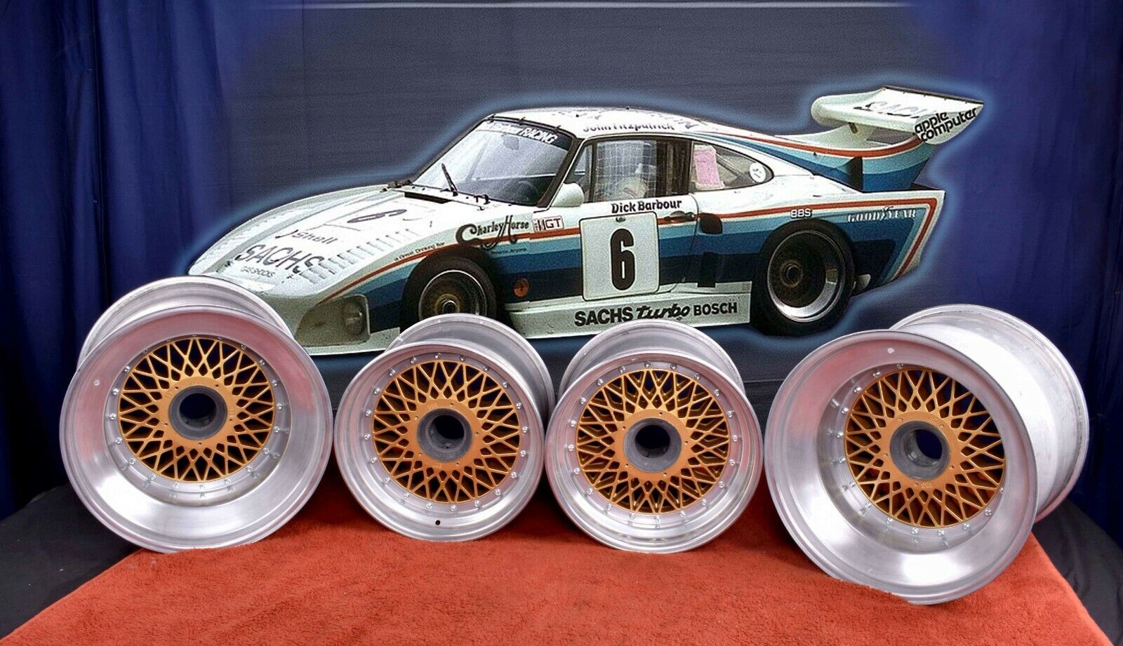 Porsche 935 K3 BBS E57 original Wheels Rims Felgen Center-Lock-911 RSR + tires 