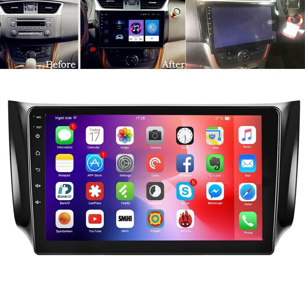 for nissan sentra sylphy 2012-2018 android 11 car stereo radio carplay gps navi