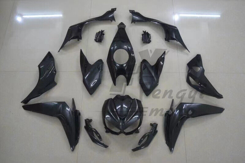 15Pcs Carbon Look ABS Injection Bodywork Fairing Kit For Kawasaki Z1000 2014-19