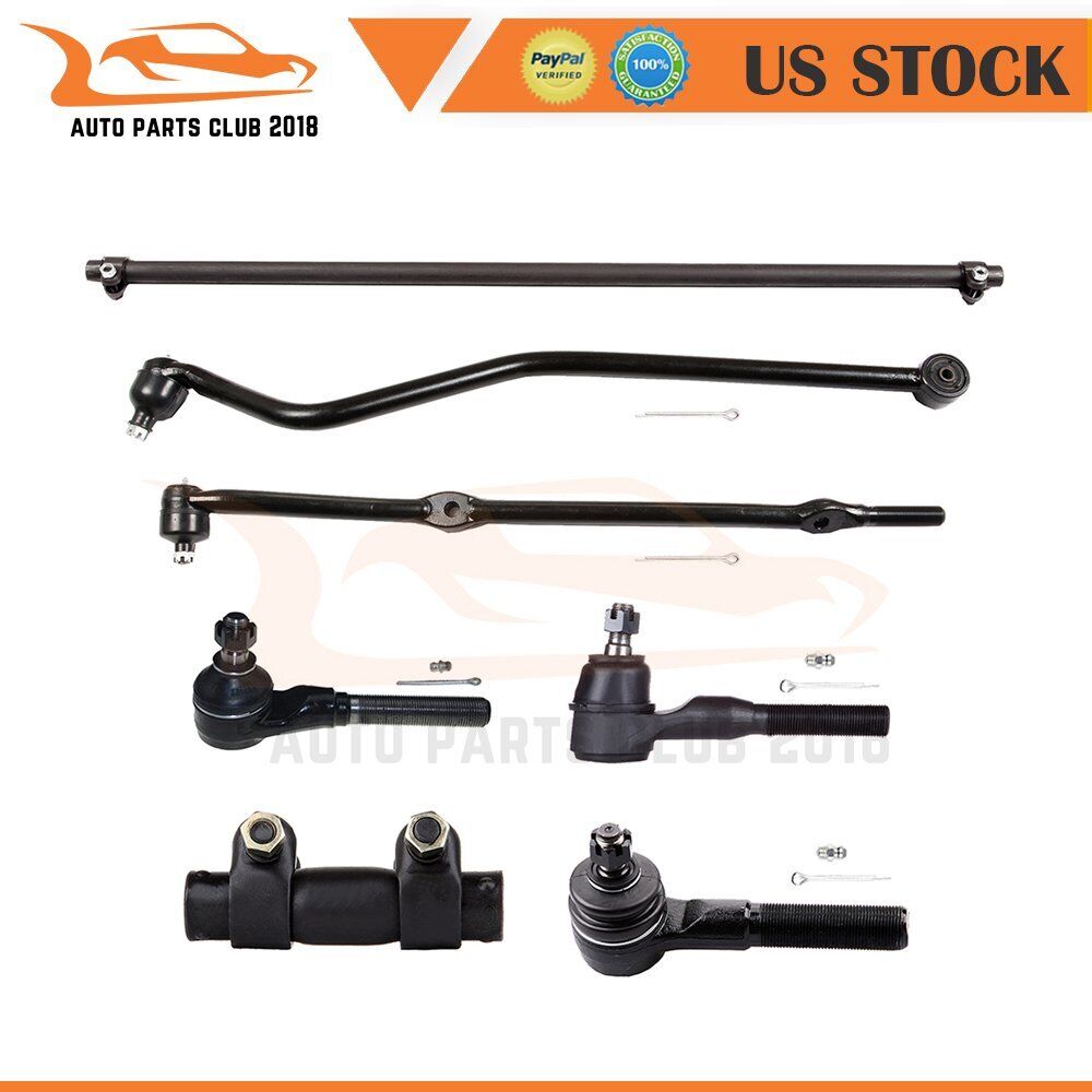 Suspension 7Pcs Kit Fits 97-2005 2006 JEEP WRANGLER Front Inner & Outer Tie Rod