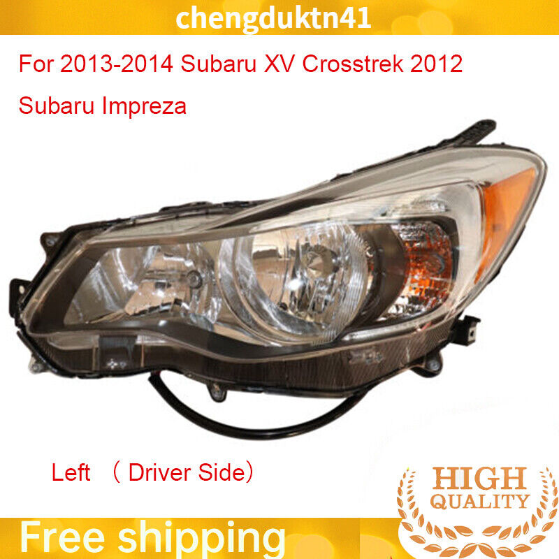 Headlight Left Driver Side Halogen Assey For 2012-2014 SUBARU IMPREZA CROSSTREK