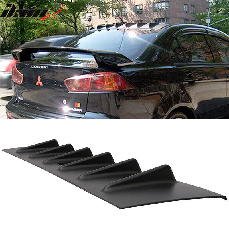 Fits 08-16 Mitsubishi Lancer X EVO 10 ABS Rear Roof V Style Shark FIN Spoiler