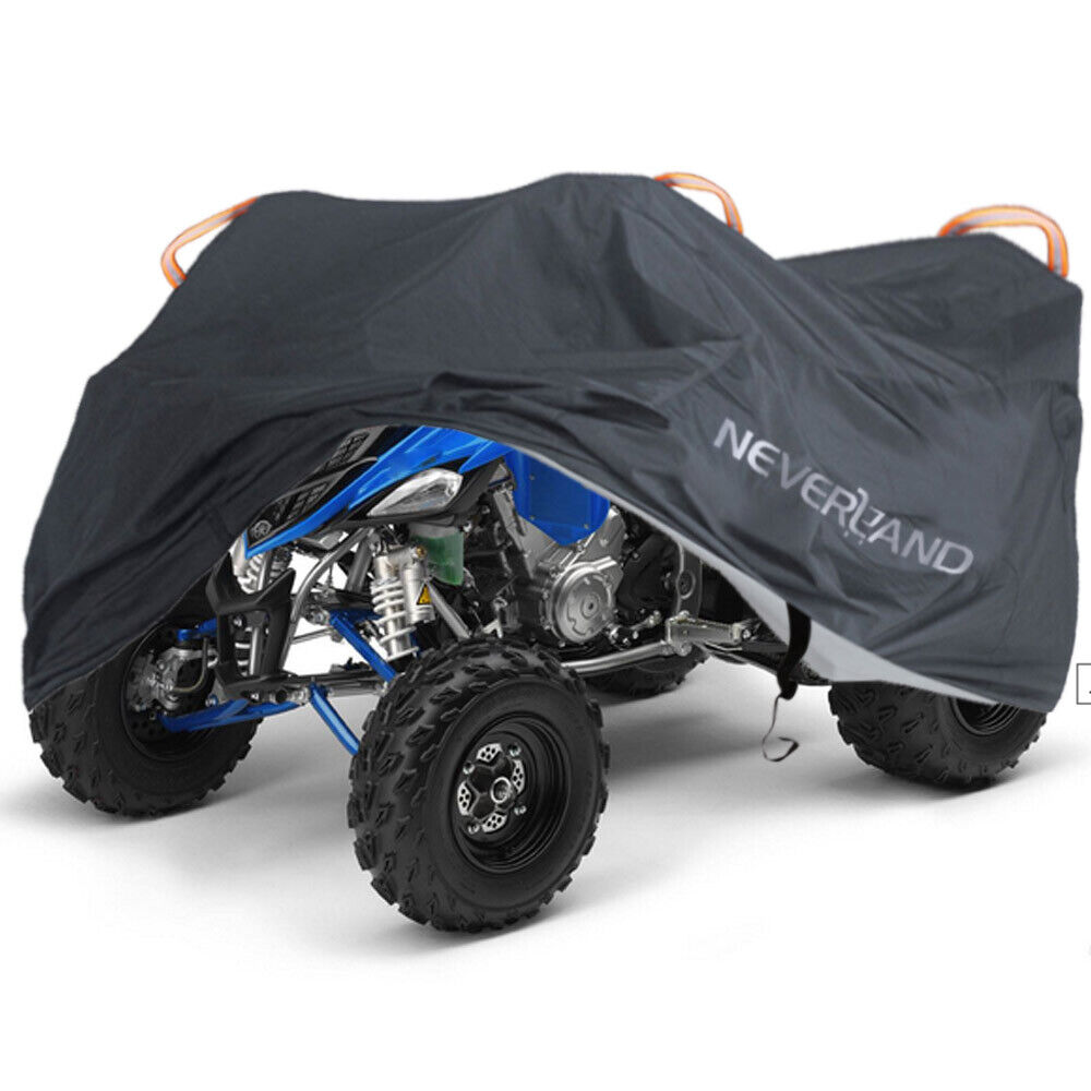 NEVERLAND XL Black ATV Cover Storage Dust UV For Yamaha Raptor 350 660R 700 700R