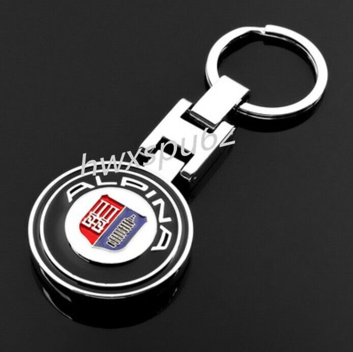 For Alpina B7 Metal Car Auto Logo Keyring Keychain Key Chain Rings