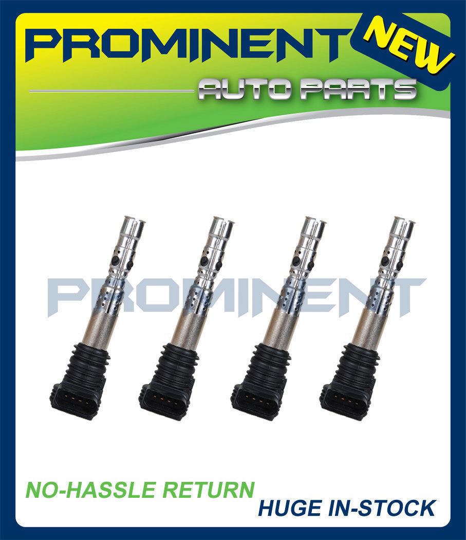 Set of 4 Ignition Coil Replacement for 2001-2006 Audi TT A4 Quattro VW UF411