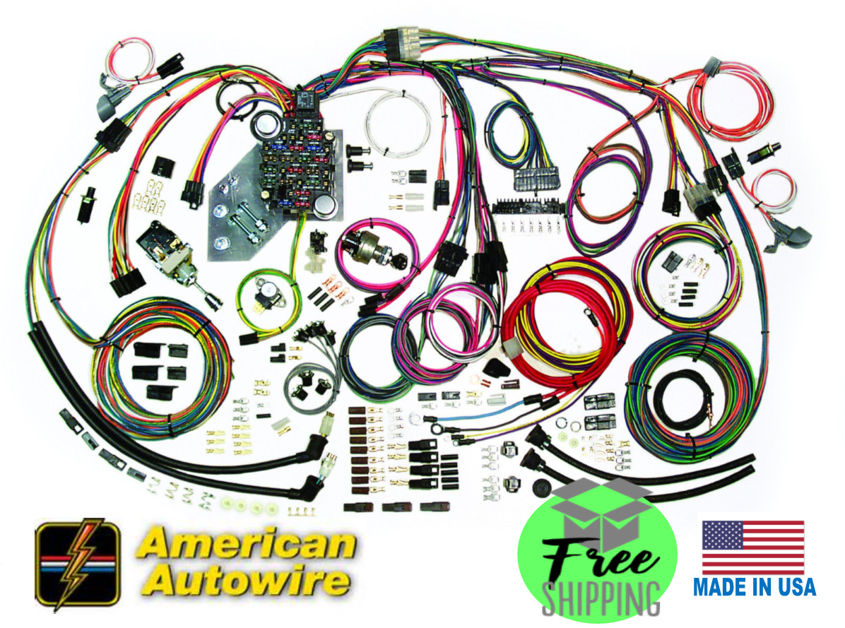 1957 57 CHEVY BELAIR Classic Update Wiring Harness Kit American Autowire 500434