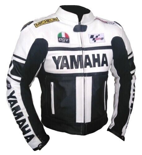 Yamaha Motorbike Racing Leather Jacket MOTOGP Mens Biker Leather Jacket