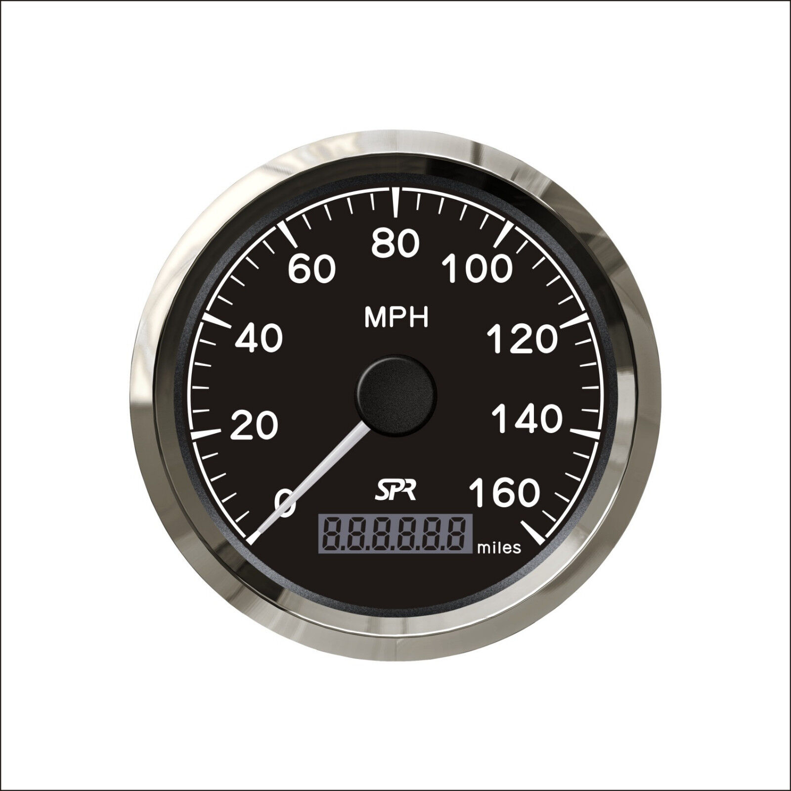 85mm Black SPR GPS speedometer 0-160MPH for car truck ZMSB-BS-160L(SV-JYV00133)