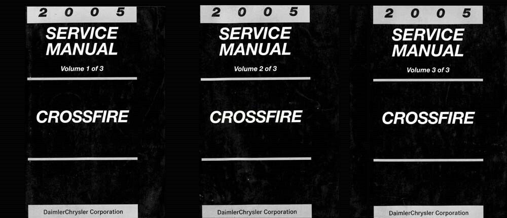 2005 Chrysler Crossfire Shop Service Repair Manual