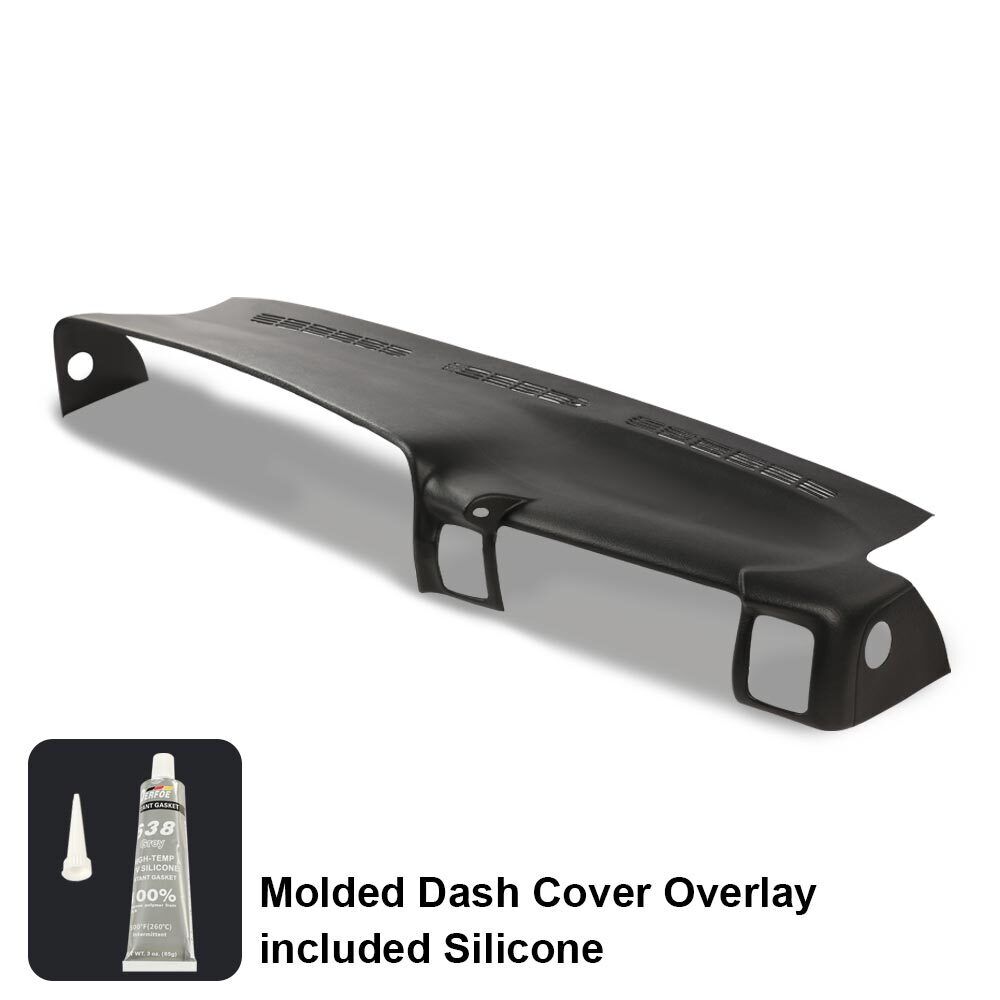 Molded Dash Cover Overlay Fit For 1999-2006 Silverado 1500 2500 Sierra Black New