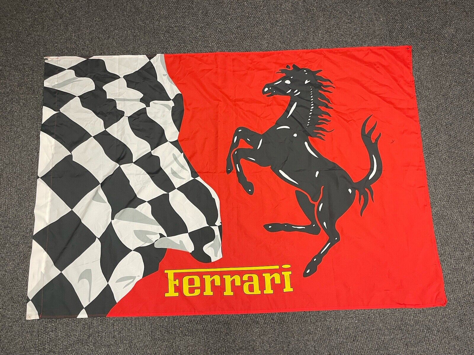 Official Ferrari Flag / Banner - Large - Over 6’ X 4’