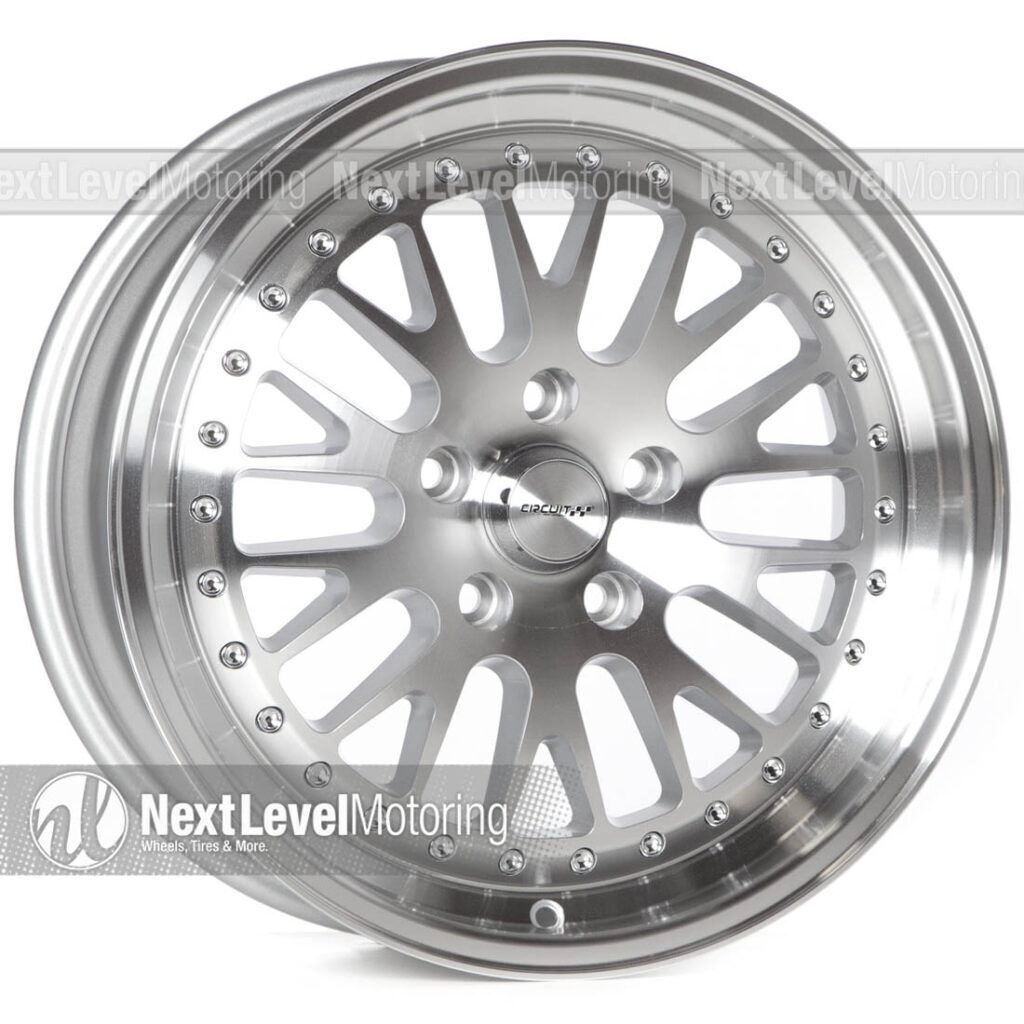 CIRCUIT PERFORMANCE CP21 17X8 5X114.3 +35 SILVER/MACHINED WHEELS (SET OF 4)