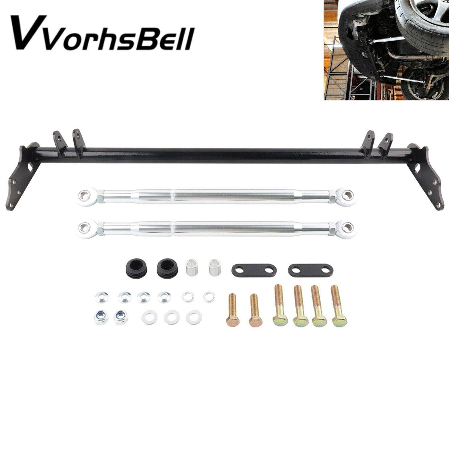for Honda Civic 96-00 Acura Integra Front Traction Control Tie Bar Kit Black New