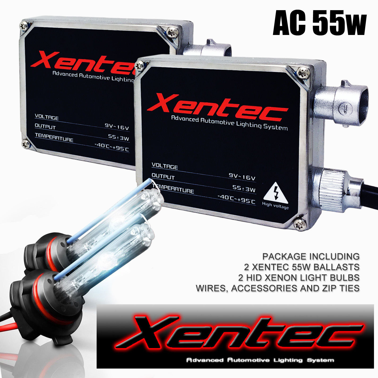 Xentec HID XENON 55W Headlight Hi Low Kit H4 H7 H11 H13 9003 9004 9005 9006 9007