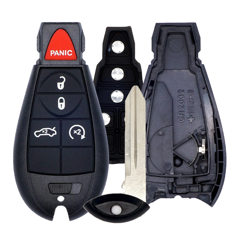 NEW REPLACEMENT CASE SHELL & PAD FOR 13-16 DODGE DART KEY REMOTE FOB 56046773