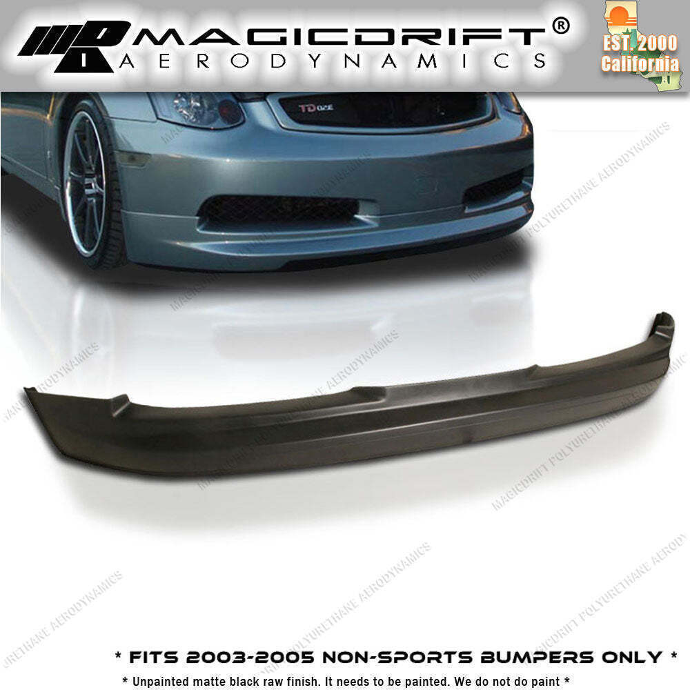 For 03-07 Infiniti G35 2Dr Coupe Gialla GL Style VIP Front Bumper Lip Body Kit