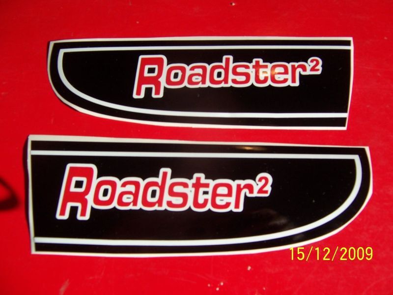 Vintage RUPP ROADSTER2 Gas Tank Stickers (New Vinyl)
