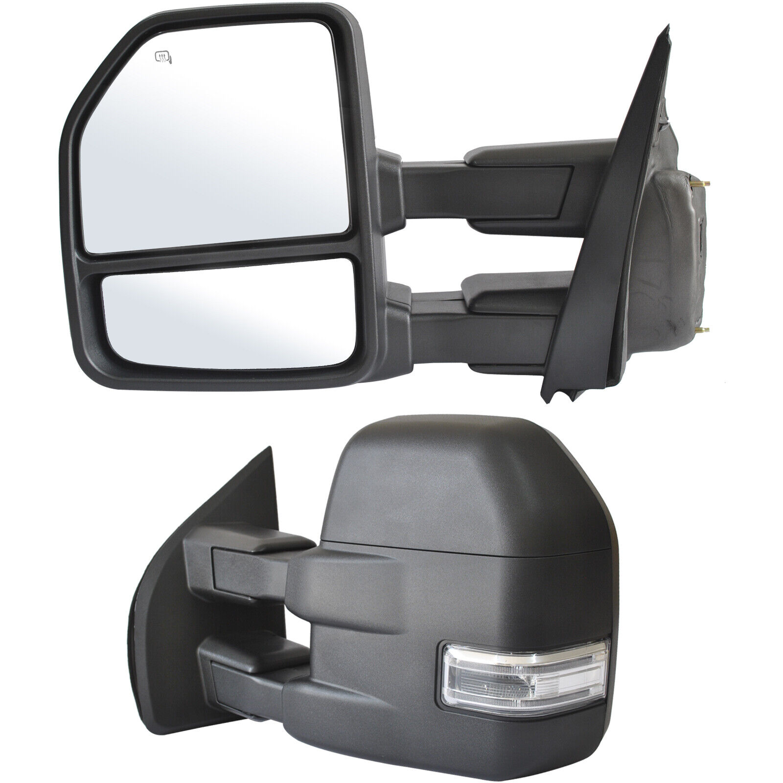 Pair Towing Mirrors for 2015-2020 Ford F150 Truck Power Heated LED Signal LH RH