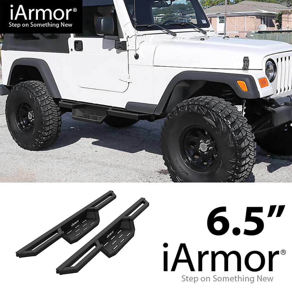 APS Aluminum Pocket Steps Armor For 87-06 Jeep Wrangler TJ YJ 2Dr